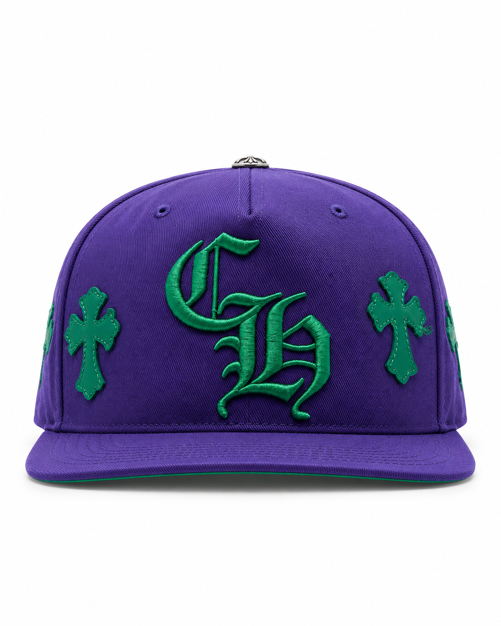 Chrome Purple Cross Patch Baseball Hat