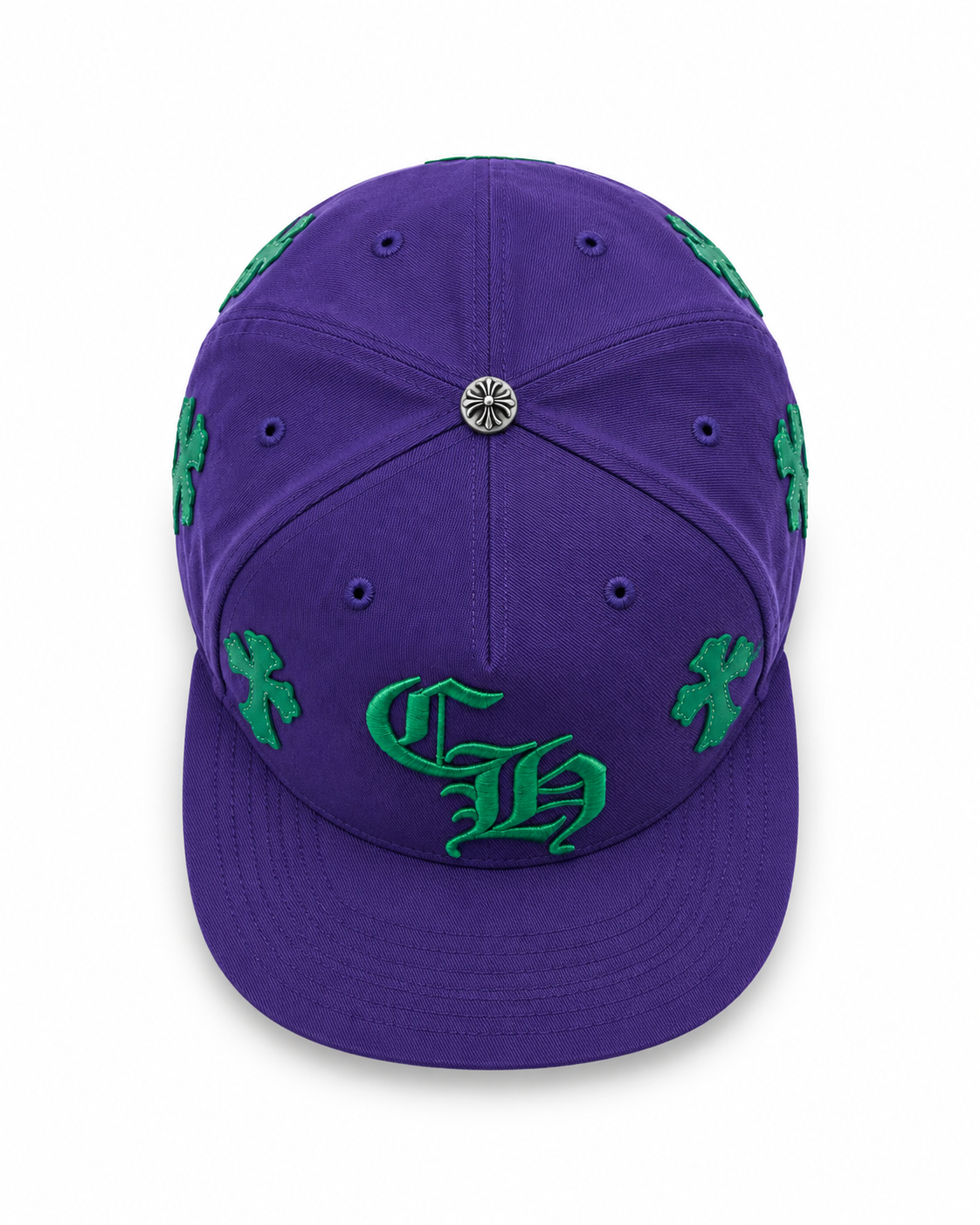 Chrome Purple Cross Patch Baseball Hat