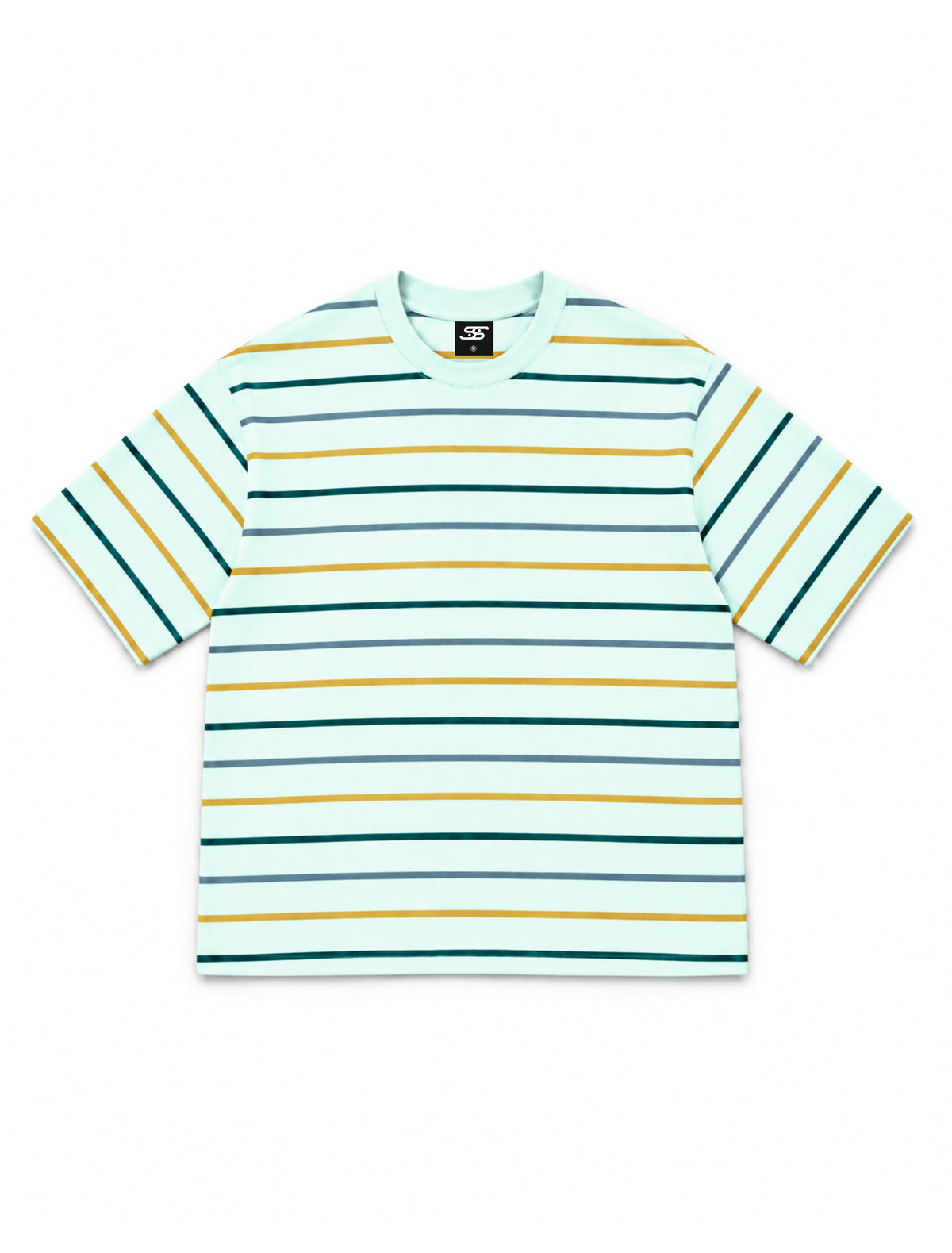 Mist Blue Vintage Stripes