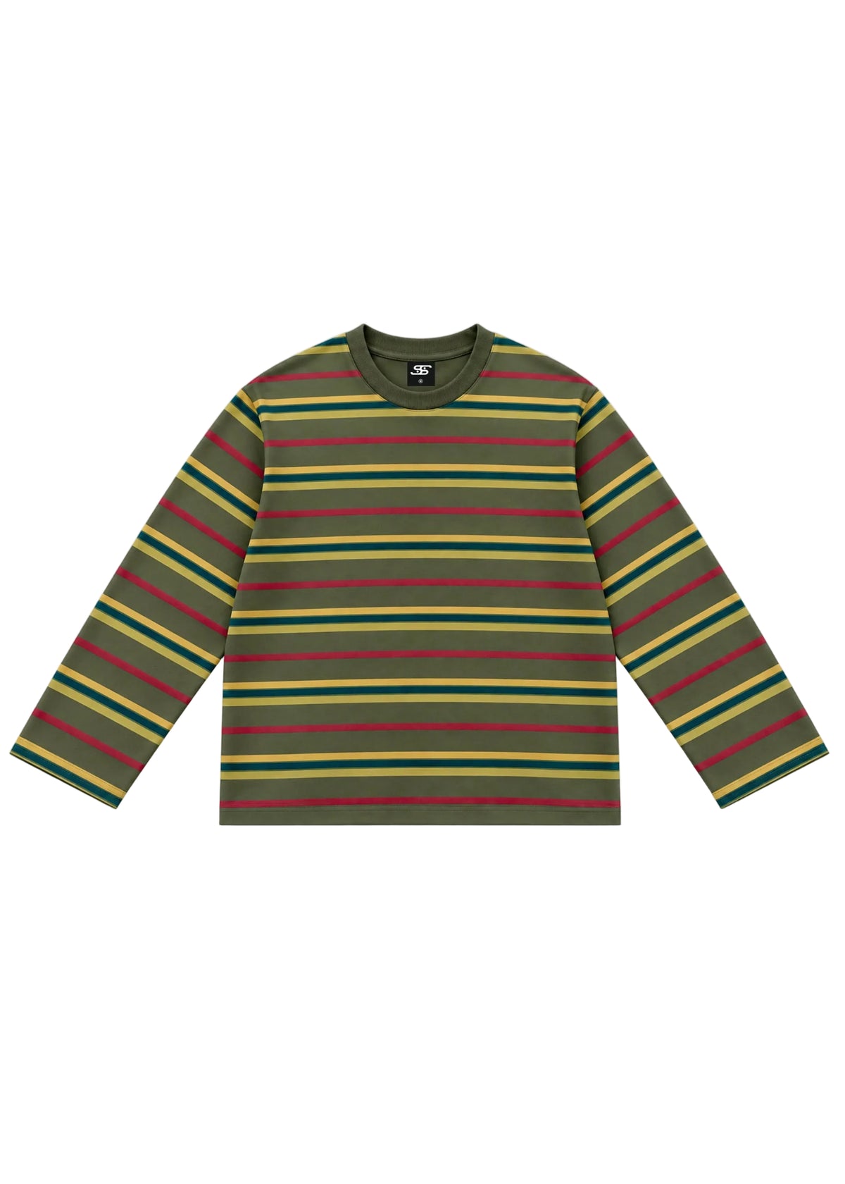 Olive Vintage Stripes Full sleeves