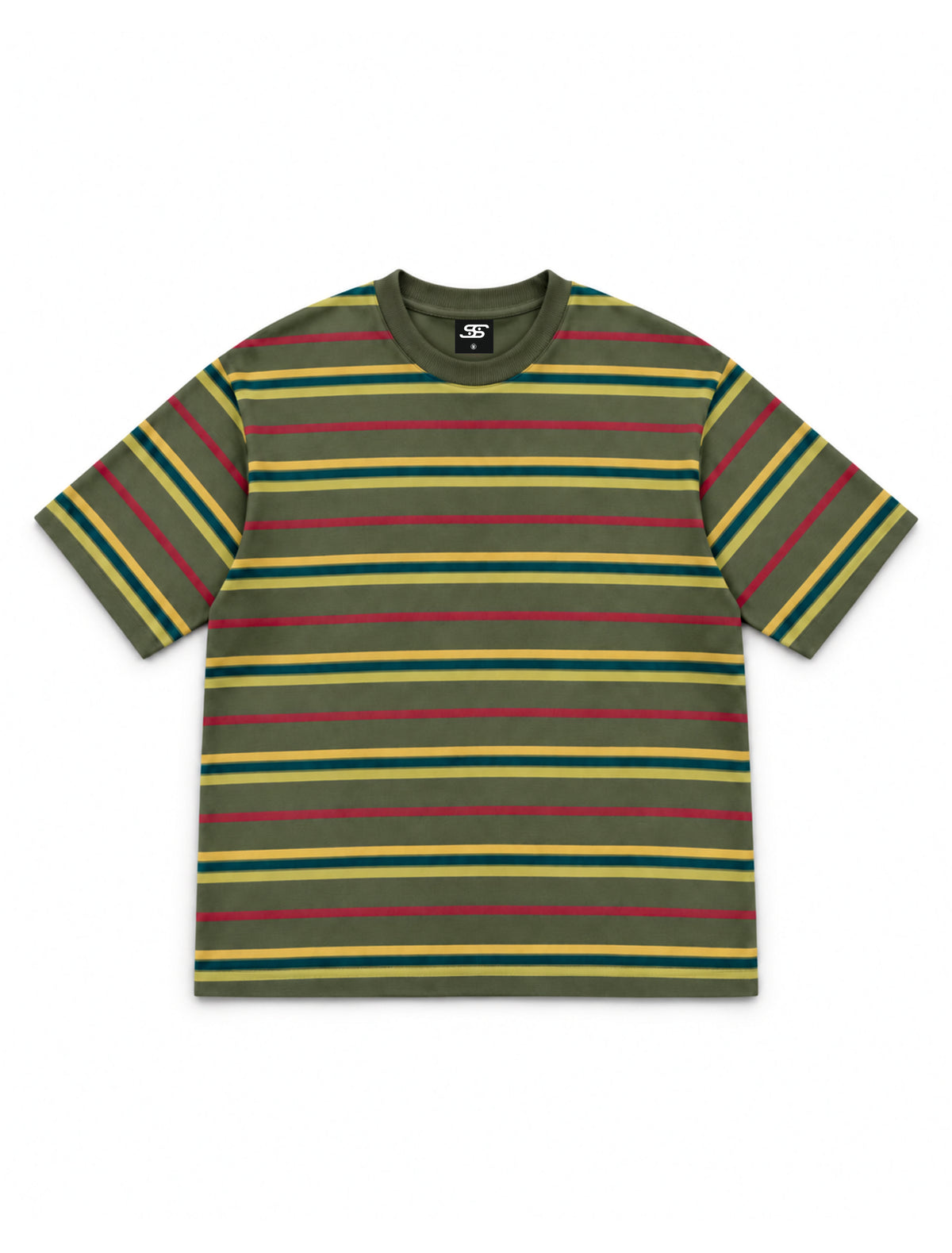 Olive Stripes Tshirt